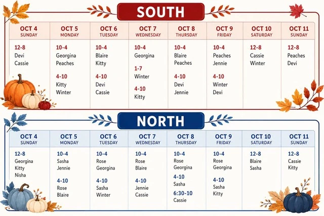 calendar october